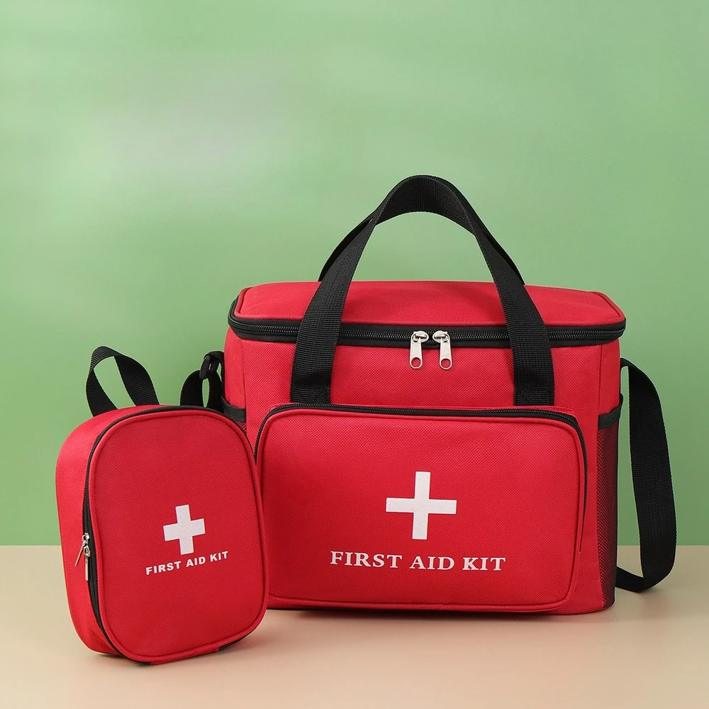 

Portable First Aid Kit, Emergency Survival Bag for Home Car Outdoor, Health Safety Medical Supplies Organizer with Storage Case