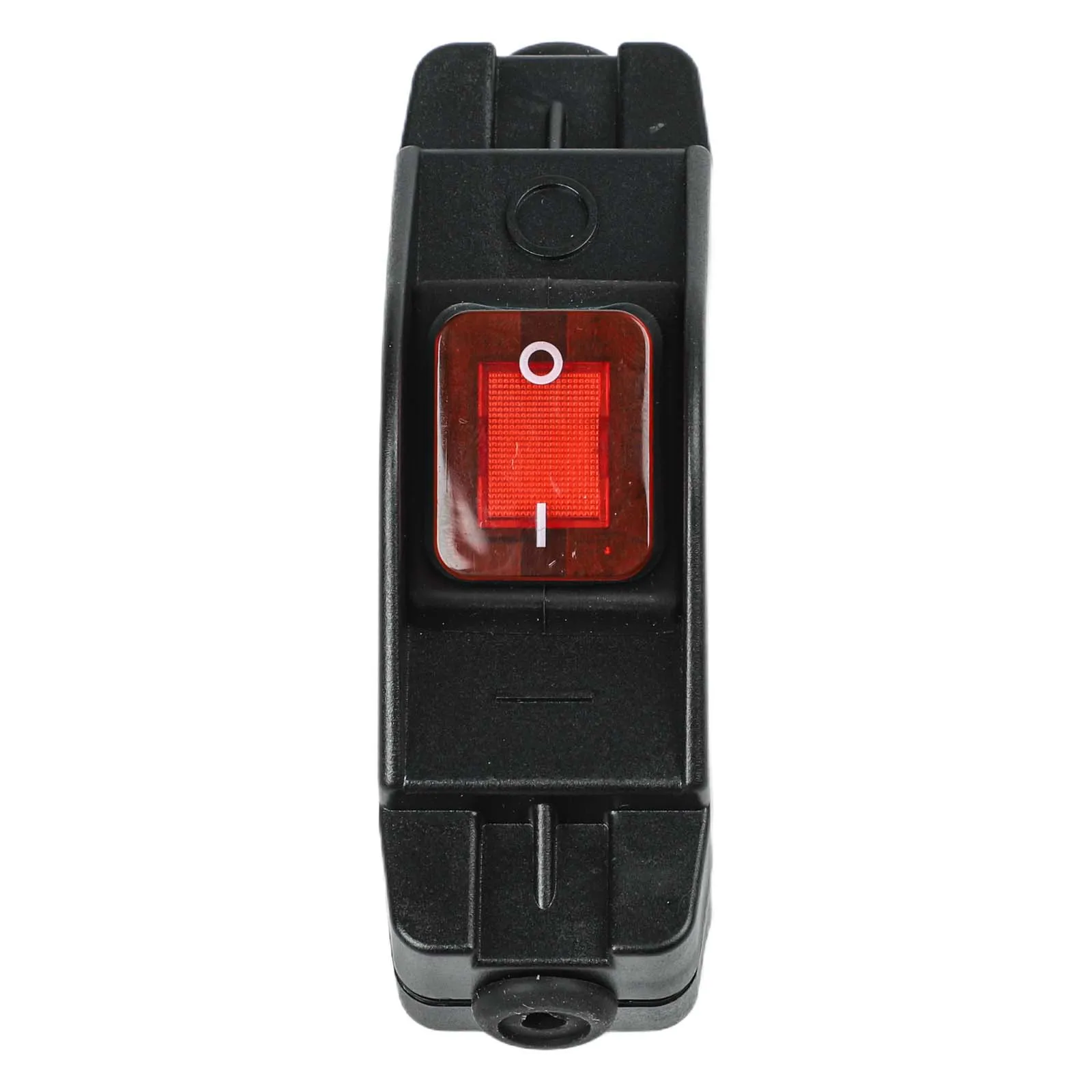 110V-250V 16A Inline Switch with Red Indicator Light 4 Pin Terminal Block 2 Pole for Kitchen Appliances and Machinery