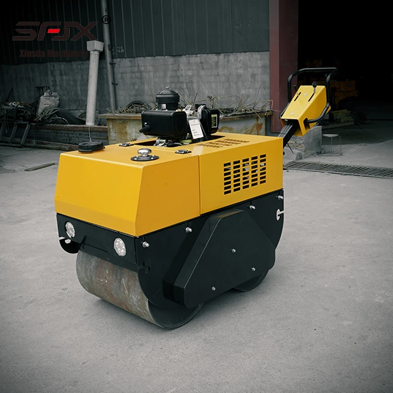 China Hand Small Road Roller Machine Mini Vibratory Road Pavement Roller Machine Compactor Road Roller Manufacturer in China