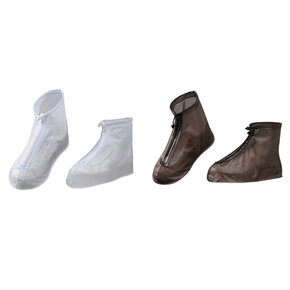 

Waterproof Shoe Covers Non Slip Water Resistant Overshoes with Zipper & Drawstring Shoe Protectors Covers for Camping Fishing