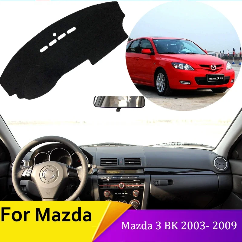 car dashboard protective pad For Mazda 3 BK 2003 2004 2005 2006 2007 2008 2009 MK1  Car Inner Anti-sun Anti-Slip car accessories