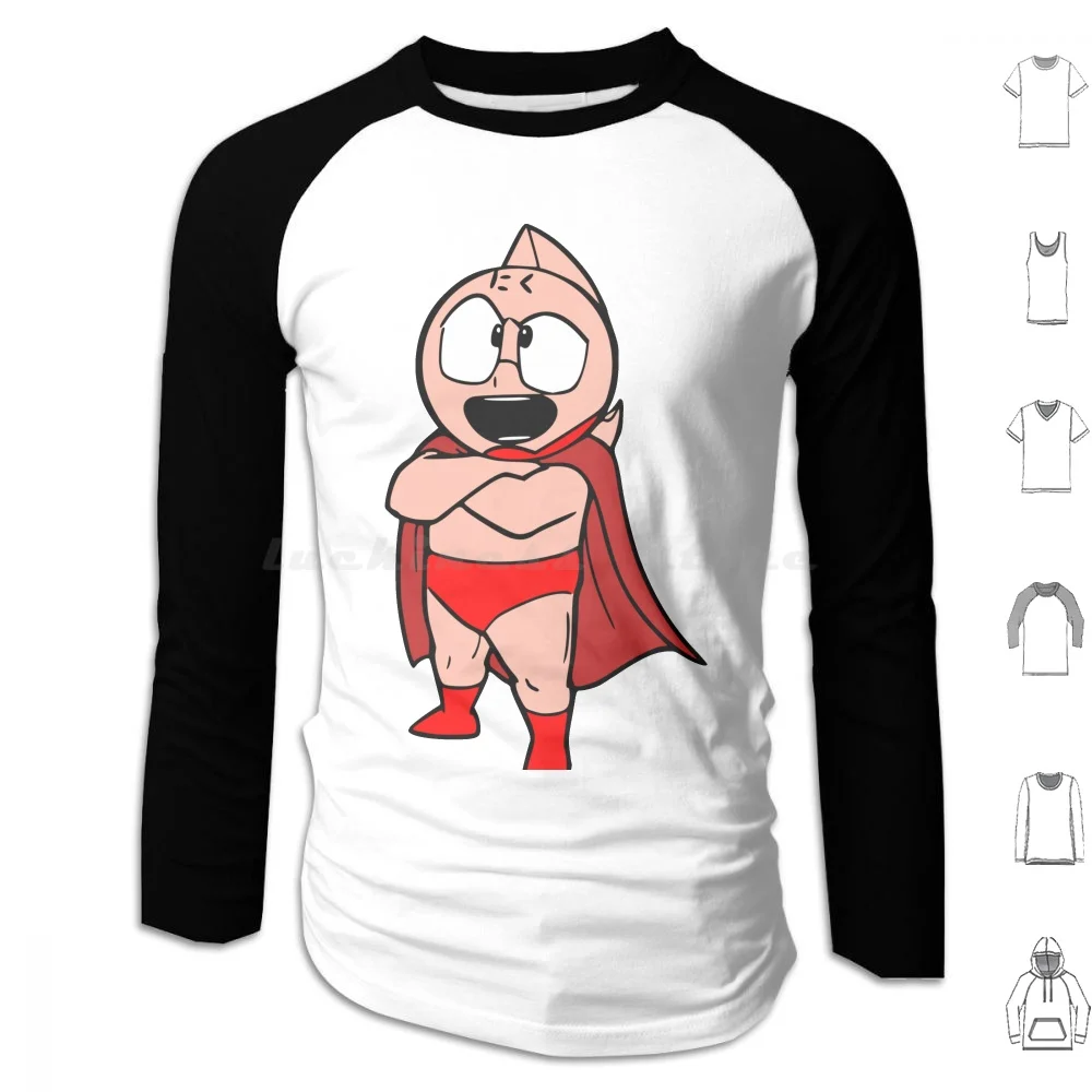 Meat Alexandria Aka Meat Kun Hoodie Cotton Long Sleeve Meat Kun Meat Alexandria Kinnikuman Anime Manga Japanese Japan Cartoon