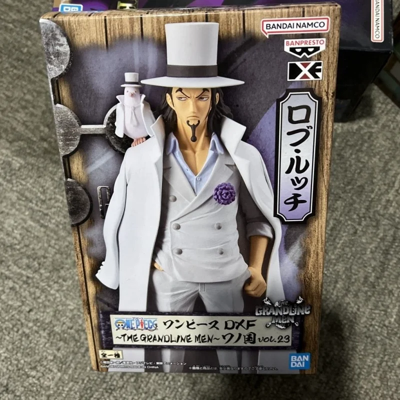 Original Genuine Banpresto One Piece Dxf Wanno Country 17cm Rob Lucci Pvc Anime Figure Model Gift Toys Dropshipping