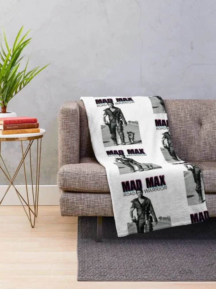 Mad Max Throw Blanket Plush Plaid on the sofa Blankets