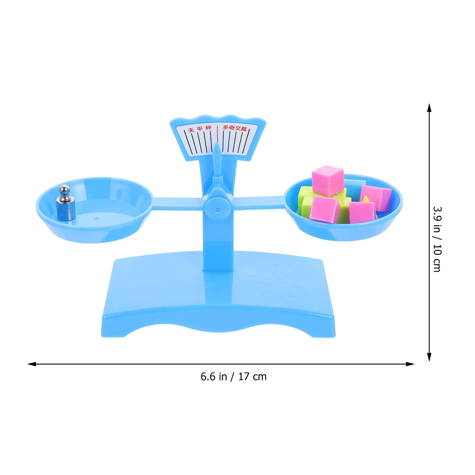 1 Set Diy Weegschaal Plastic Wiskunde Weegspel Meting Educatief Speeltje Voor Kinderen Wetenschapsexperiment