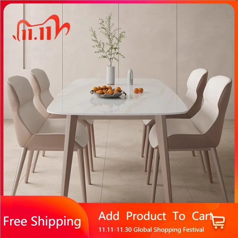 

Итальянские роскошные обеденные столы, современные минималистичные скандинавские винтажные обеденные столы, серые стулья, мебель Conjuntos De Sala De Jantar