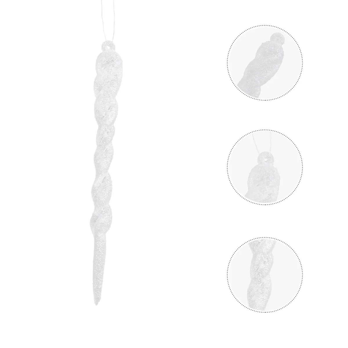 

12 Pcs Simulation Ice Icicles of The Lid Christmas Decoration Tree Decorations Xmas Ornament Plastic Hanging Decors Pendants