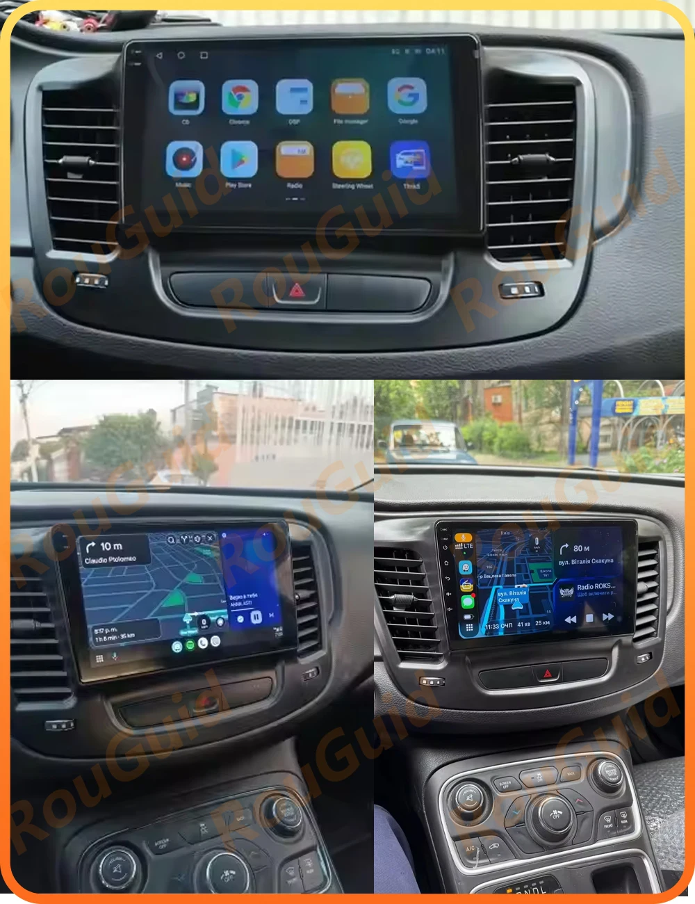 Android 16 Car Radio For Chrysler 200 200C 2015 2016 2017 2018 2019 GPS Navigation BT Head Unit Video Multimedia Player RSD DSP