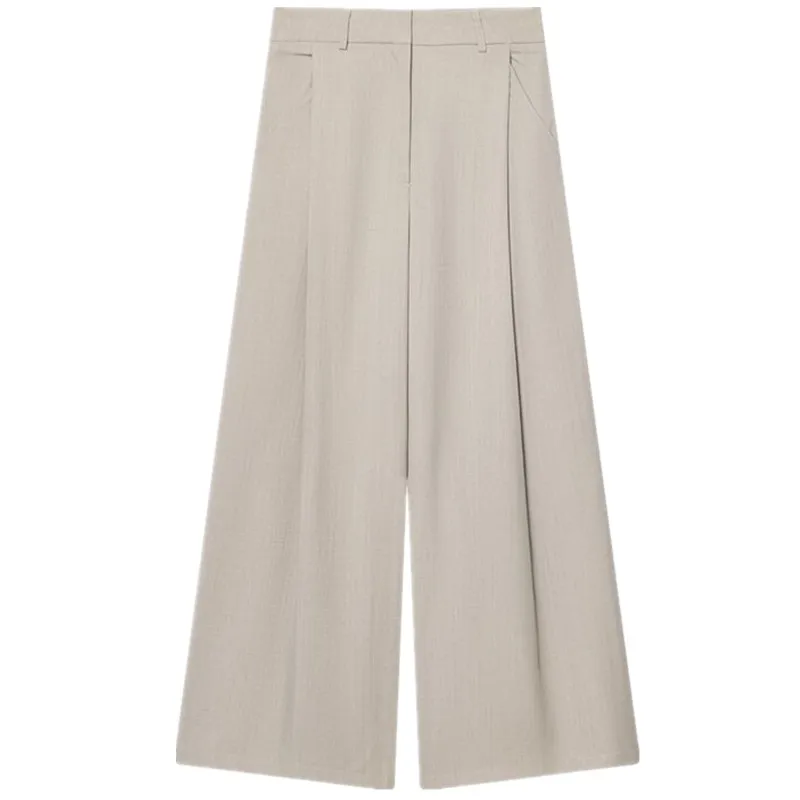 بنطلون نسائي فضفاض 2025 شتاء تصميم جديد l الخصر مطوي السراويل تنوعا سراويل تقليدية السيدات Faion #5