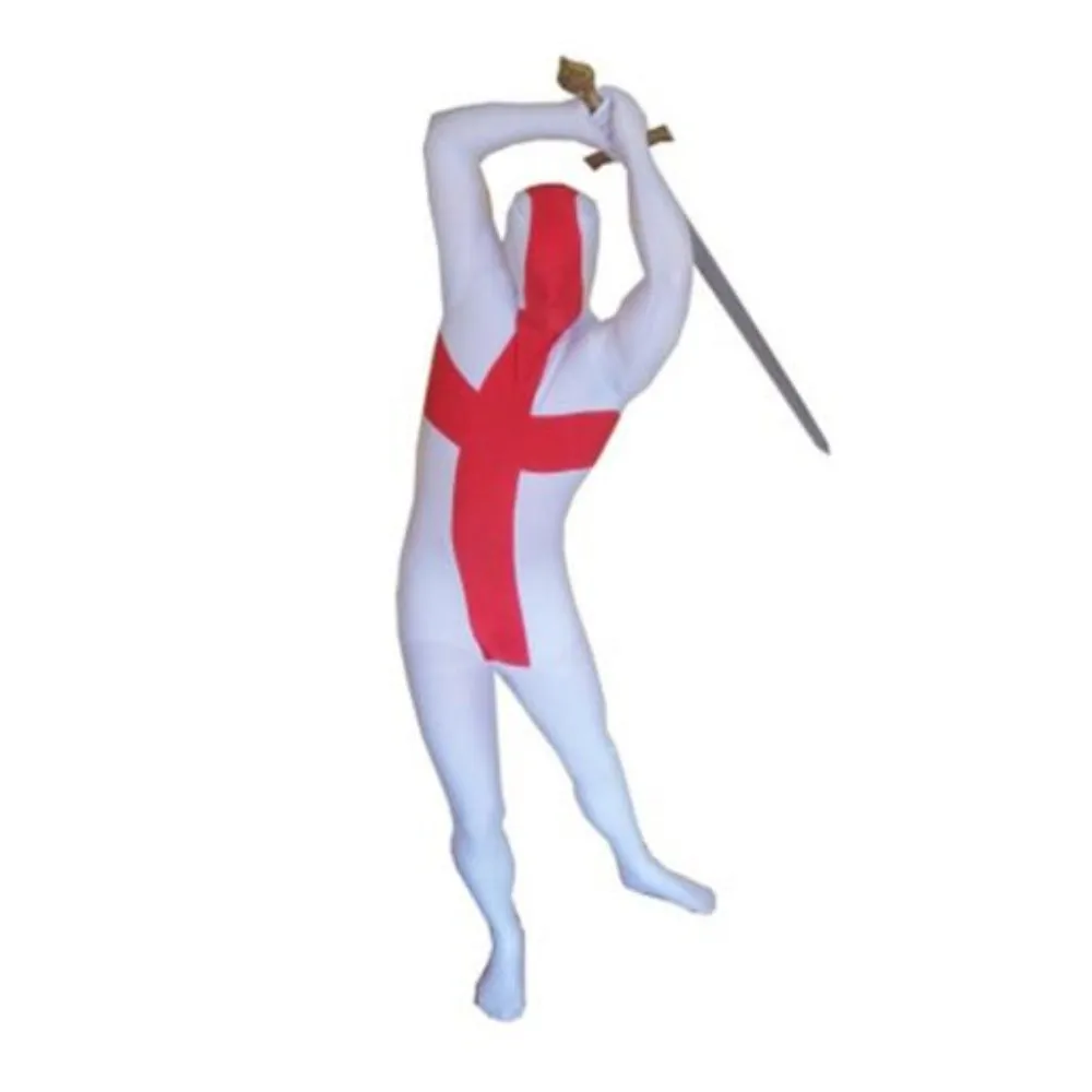 England Flag Zentai Second Skin Suit Fancy Dress unisex Costume Spandex full body jumpsuit