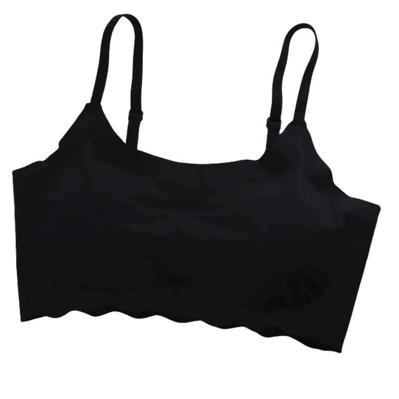 Sutiãs push up para mulheres esportes acolchoados tubo superior japonês simples sutiã sem fio feminino colete dormir menina estudante sutiã feminino