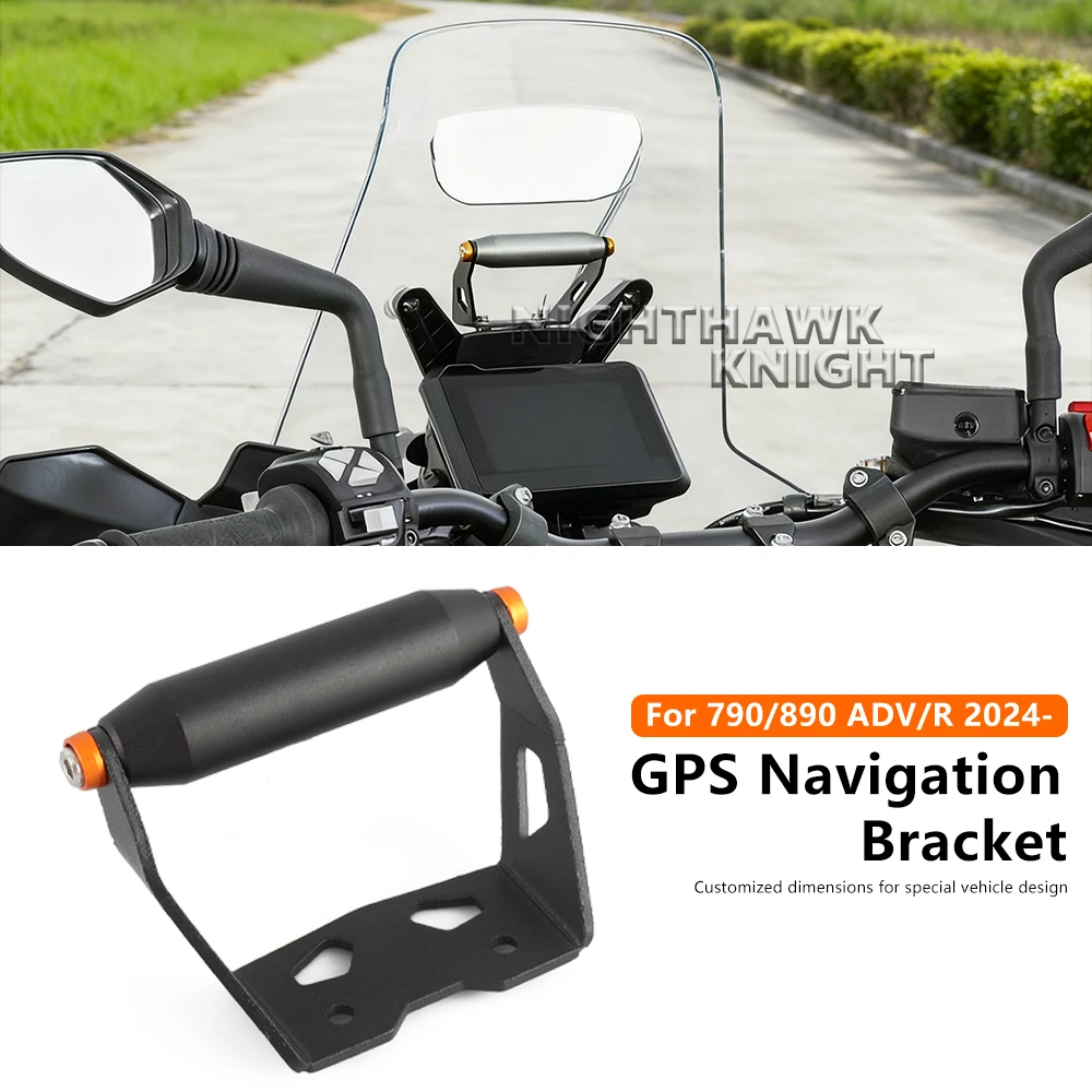 

New 12MM 22MM Phone Holder CNC Aluminum For 790 Adventure R 890 ADV R 2024 2025 Motorcycle Accessories GPS Navigation Bracket