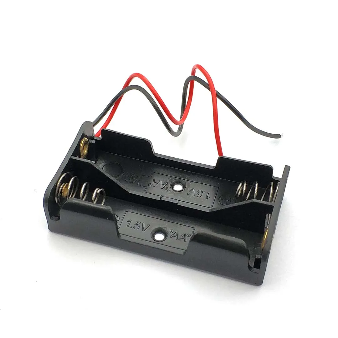 5 Stück 2S AA 2-Zellen-Batteriehalter-Serie 3V Batteriebox mit 150 mm 26AWG vorverzinntem Kabel, Batterie nicht enthalten, DIY-Stromversorgung – Detail 3