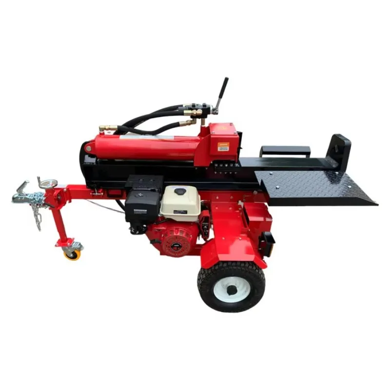 

【Hot】60Ton Vertical/Horizontal Hydraulic Petrol Log Sp Wood Sp Household Agriculture Farming Work Wood Cutting