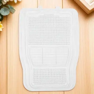 

Car Floor Mats Silicone Foot Mat Front Seat Auto Accessories Easy Clean Portable Design Car Mats Floor Full Set