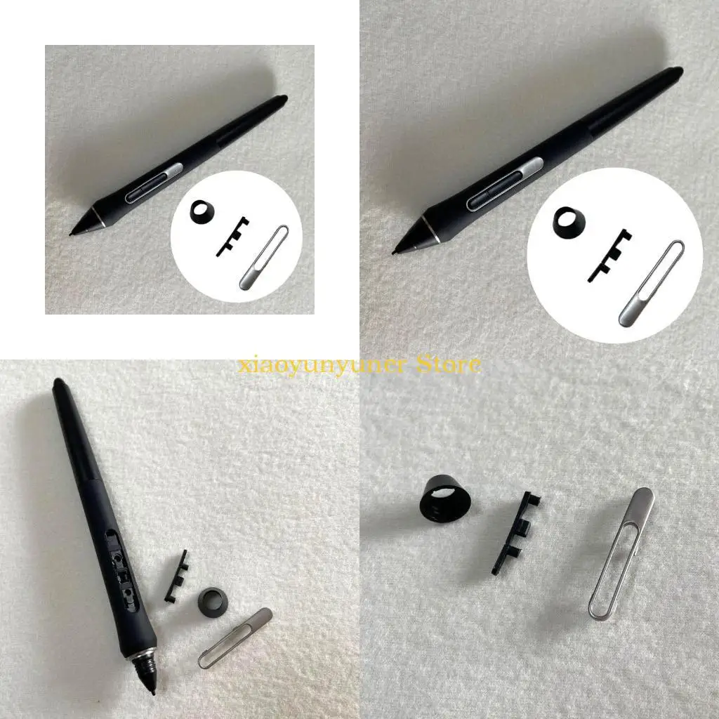 

P9JB Durable Pen Button Key with Pen Nut Pen Snap Set for Pro Pen 2 KP504e 503e Pen Display Secure and Reliable