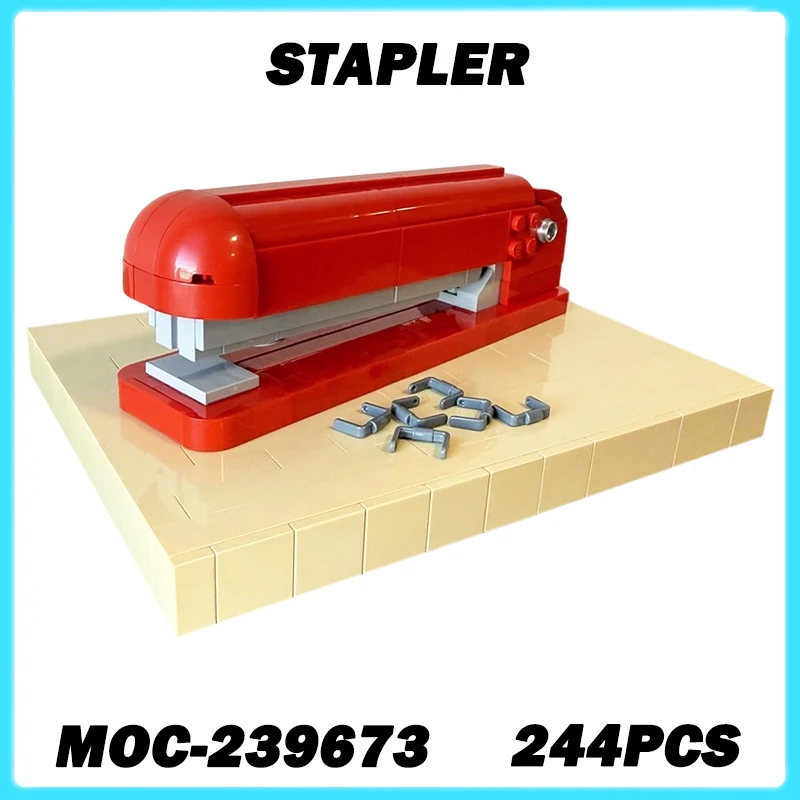 

244 шт. MOC-239673 степлер модель строительные блоки кирпичи DIY творческая сборка игрушка украшение для рабочего стола для взрослых и детей подарок на день рождения