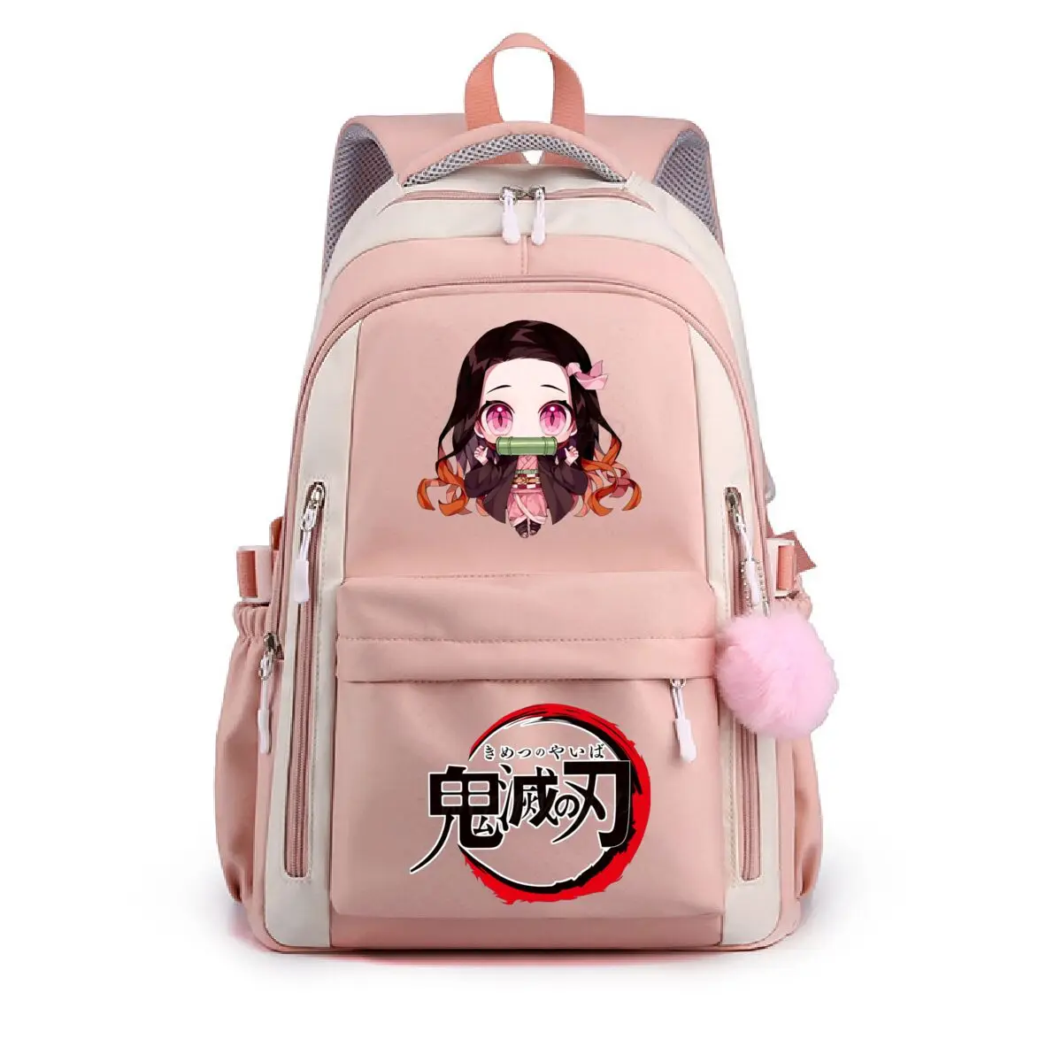 

Рюкзак в стиле аниме Mochila Kamado Nezuko для студентов-подростков, детский рюкзак, женские повседневные школьные сумки, сумки в стиле аниме, подарки