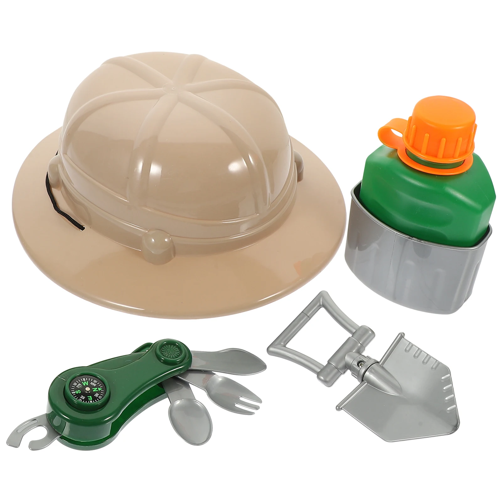 1Set Explorer Hat Props Lightweight Comfortable Jungle Role Tool Set Simulation Explorers Toy Cosplay Accessories