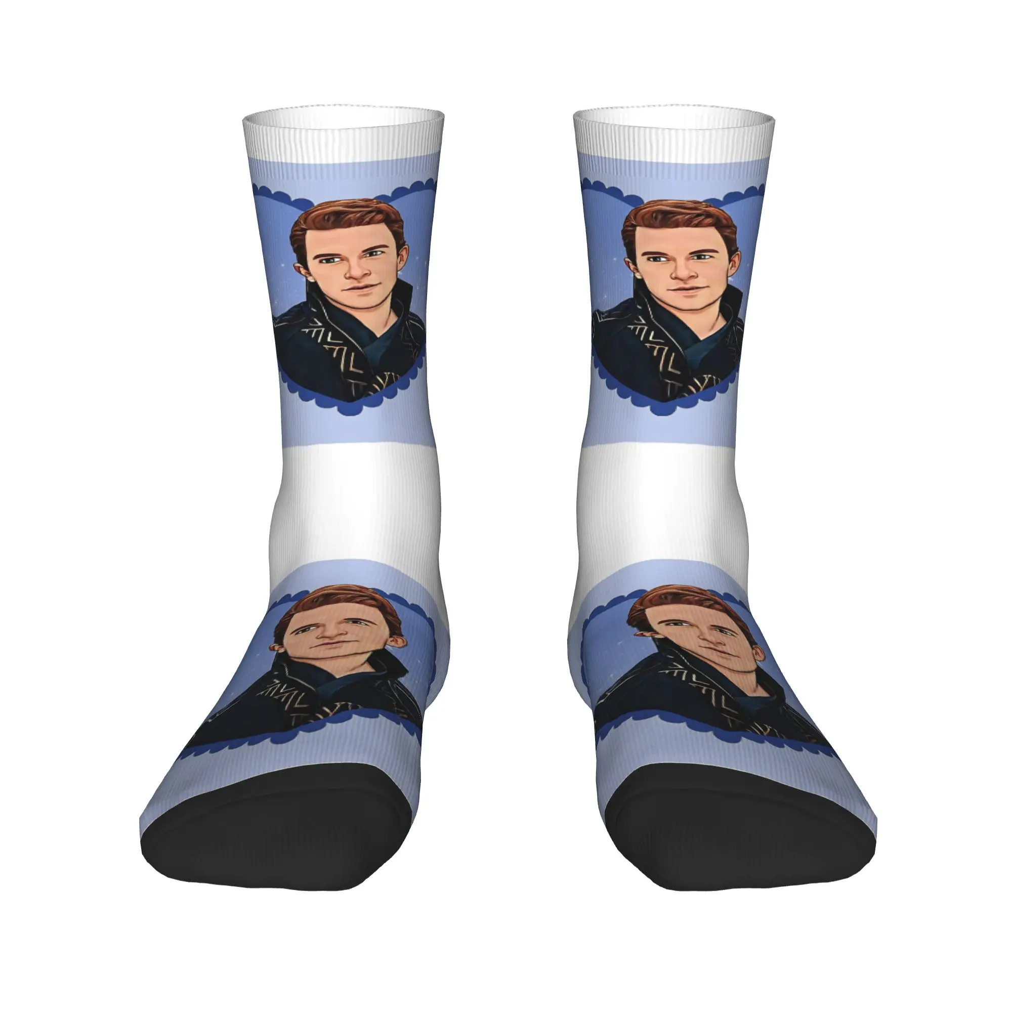 Jonathan Bailey Meias Outono Meias Novidade Homens Meias Macias Padrão Escalada Meias Antibacterianas