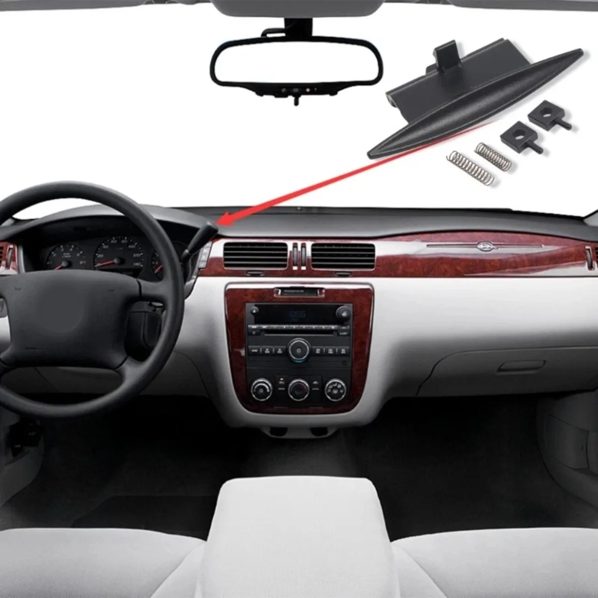 1Set Car Front Center Console Lid Latches Armrest Lid Latches Cover Door Lock Sub-Assy 19124205 19123381 For chevy impala 06-13