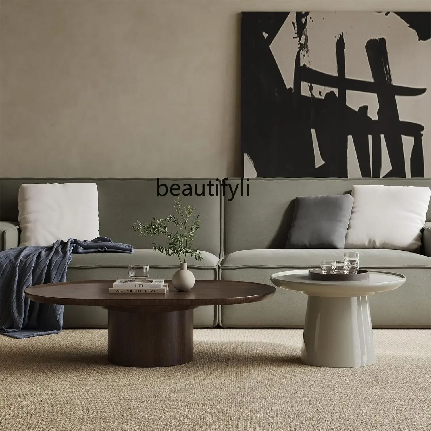 E153  Antique Style Size Combined Tea Table Living Room Home Simple Retro Misty Style Designer