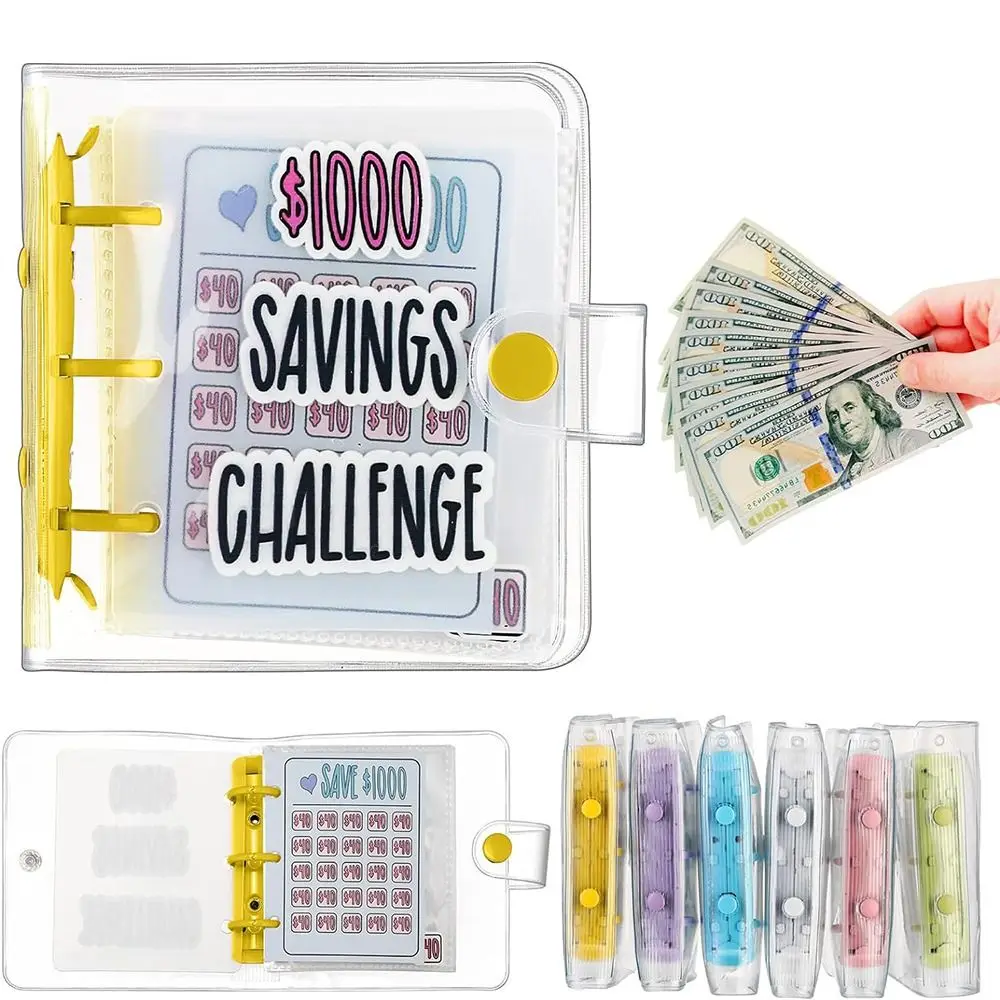 

Savings Challenge Binder, Money Saving Binder, Savings Challenges Book with Envelopes, Envelope Savings Challenge