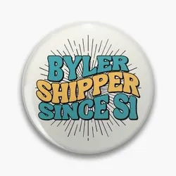 Byler Shipper Since S1 Soft Button Pin abbigliamento donna spilla moda Cartoon Jewelry creativo carino spilla decorazione in metallo divertente