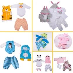 Cartoon Animal Pattern High Quality Reborn Baby Doll Clothes 100% New For 18-20 Inch Bebe Doll Toys