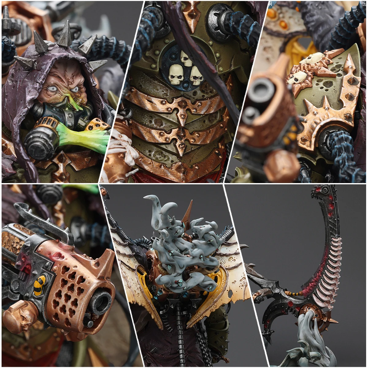 Figurka akcji JOYTOY Warhammer 40K Mortarion 1/18 Demon Primarch Nurgle Figurka Anime z Ruchomymi Stawami Model Kolekcjonerski Zabawka