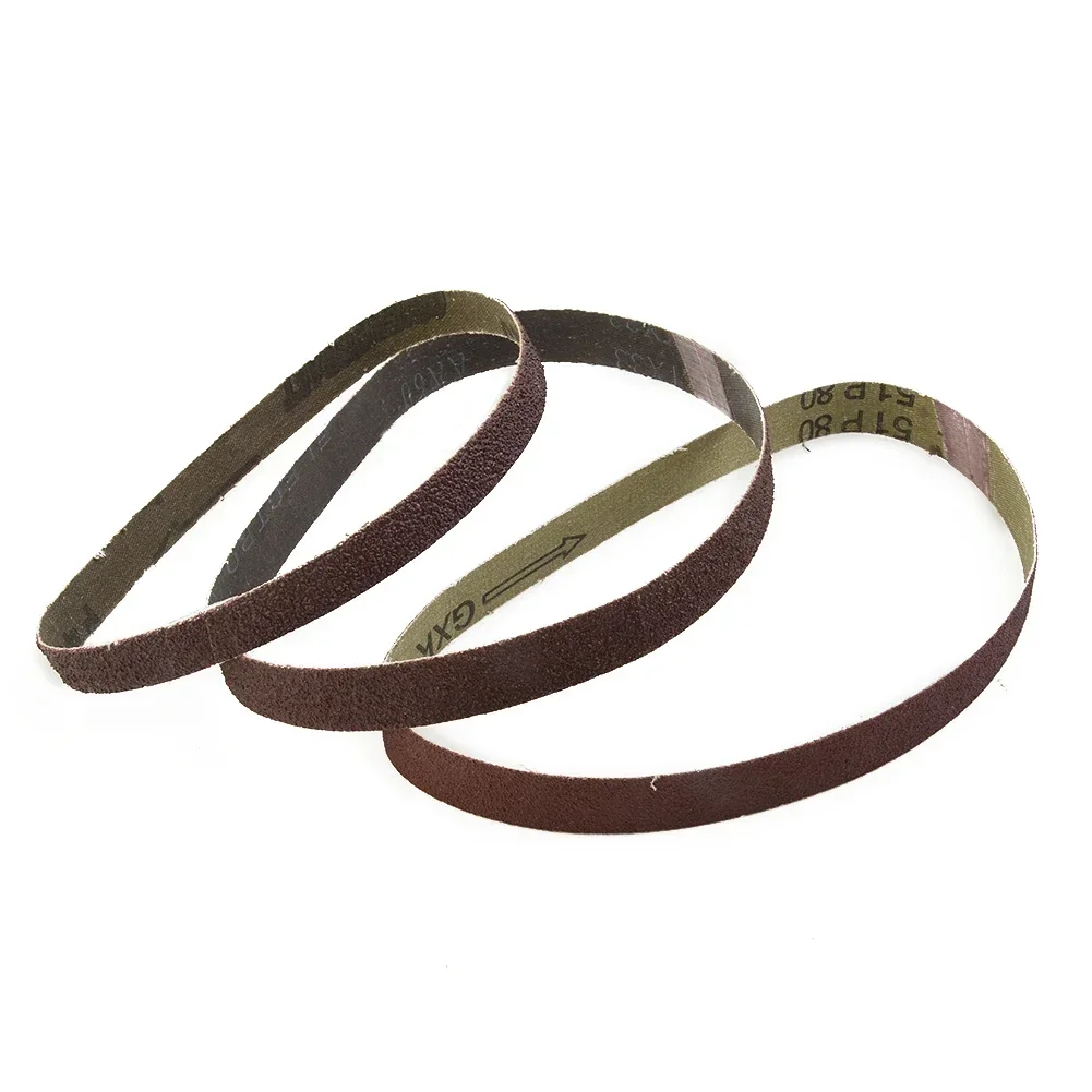 Schleifbänder mit Körnung, einfach zu bedienen, nützlich, 13 x 457 mm, Körnung 40/60/80/120/180/240, 60-teiliges Zubehör-Ersatzset