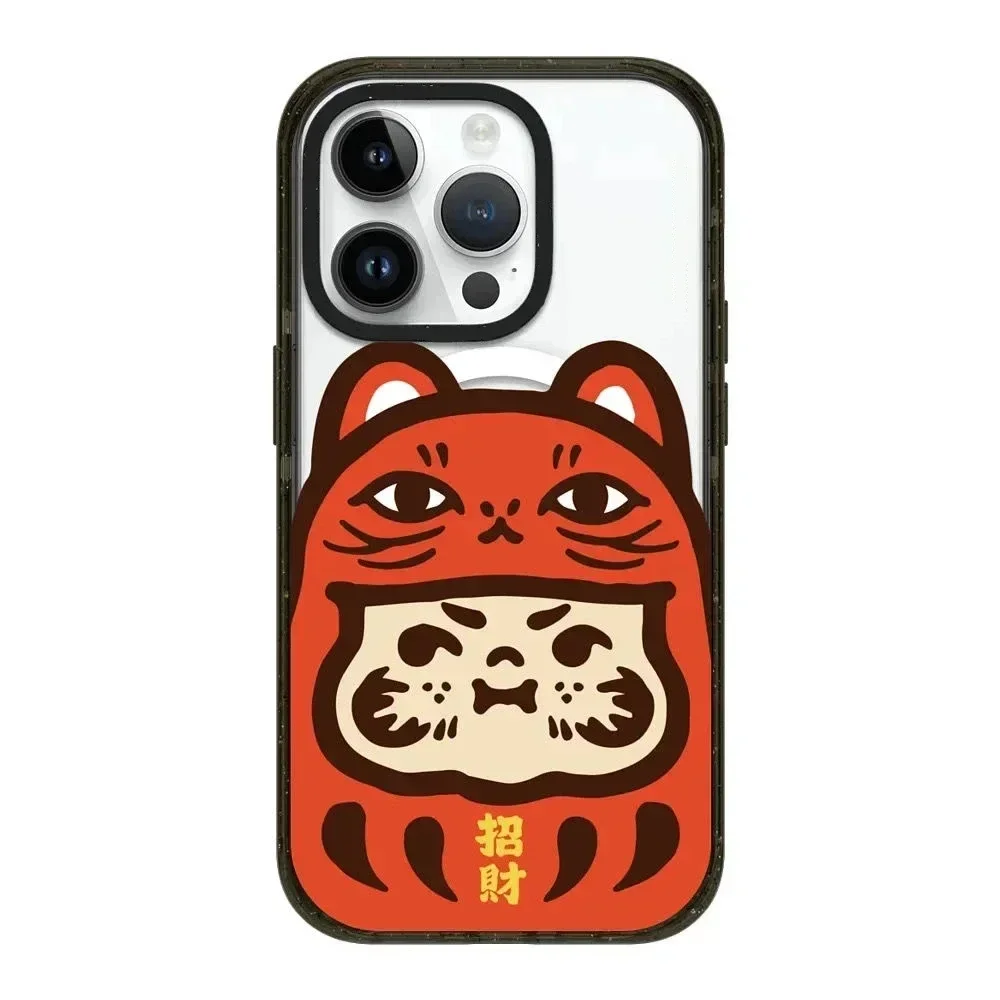 

MagSafe Acrylic Bodhidharma New Year Phone Case Cover for iPhone 11 12 13 14 15 Pro Max Case for iPhone 15 ProMax