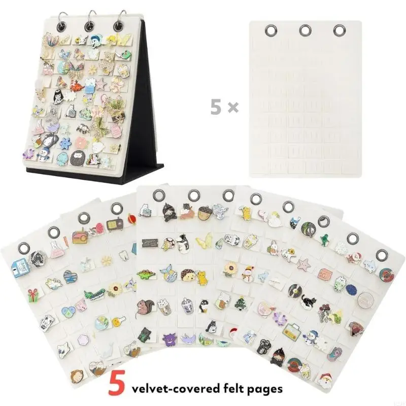 

Versatile Sturdy Felt Pin Display Stand Space Efficient Rotatable Holder Accessory for Desk and Counter Tops