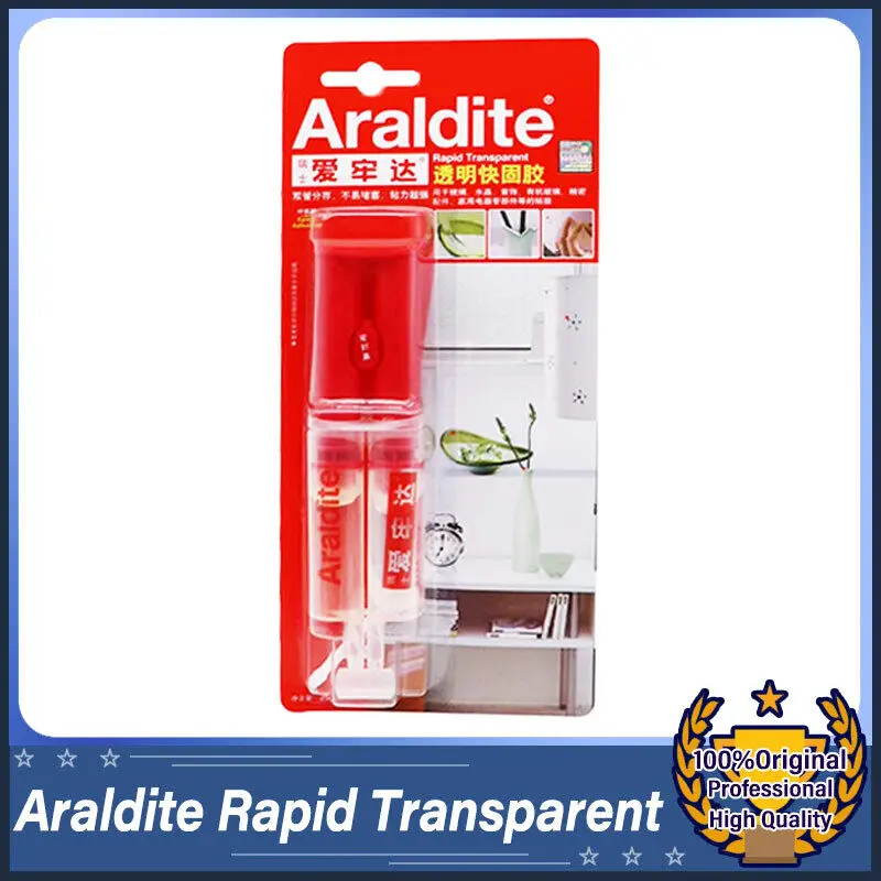 

Araldite Rapid Transparent Adhesive 25g Suitable for Glass Plastics