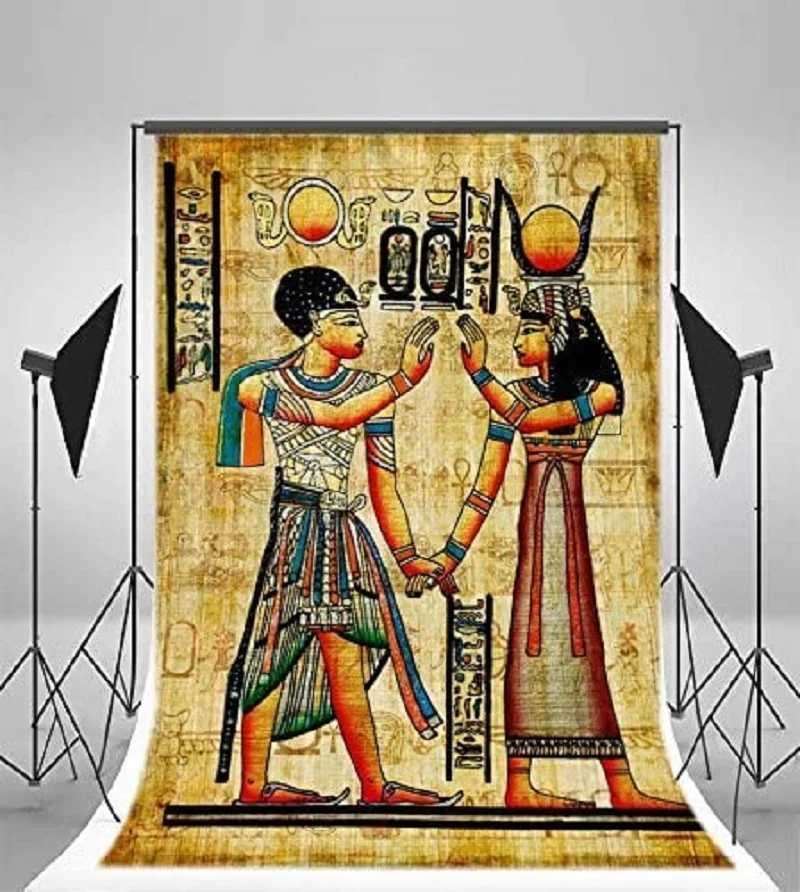 

Photography Backdrop Ancient Egyptian Mural Background Egypt Pharaohs History Ancient Temple Backdrop Portraits Egypt Party