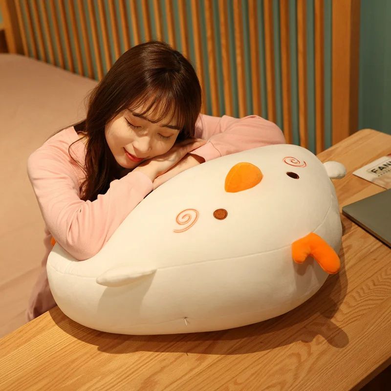 Japanese Sushi Rice ball Chicken Plush Throw Pillow Cute Soft Stuffed Cartoon Animals Chick Sushi Food Shape Bed Cushion Gift