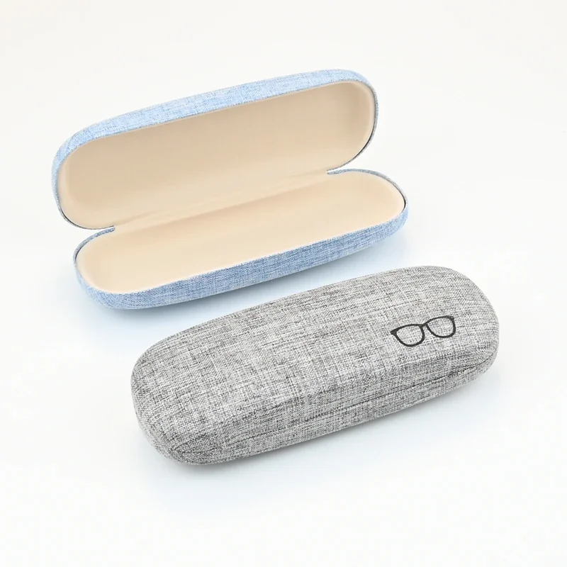 High Quality Glasses Case For Men Women Linen Cloth Eyeglass Cases Cover Hard Portable Spectacles Box Holder Eyewear 2030 image 6