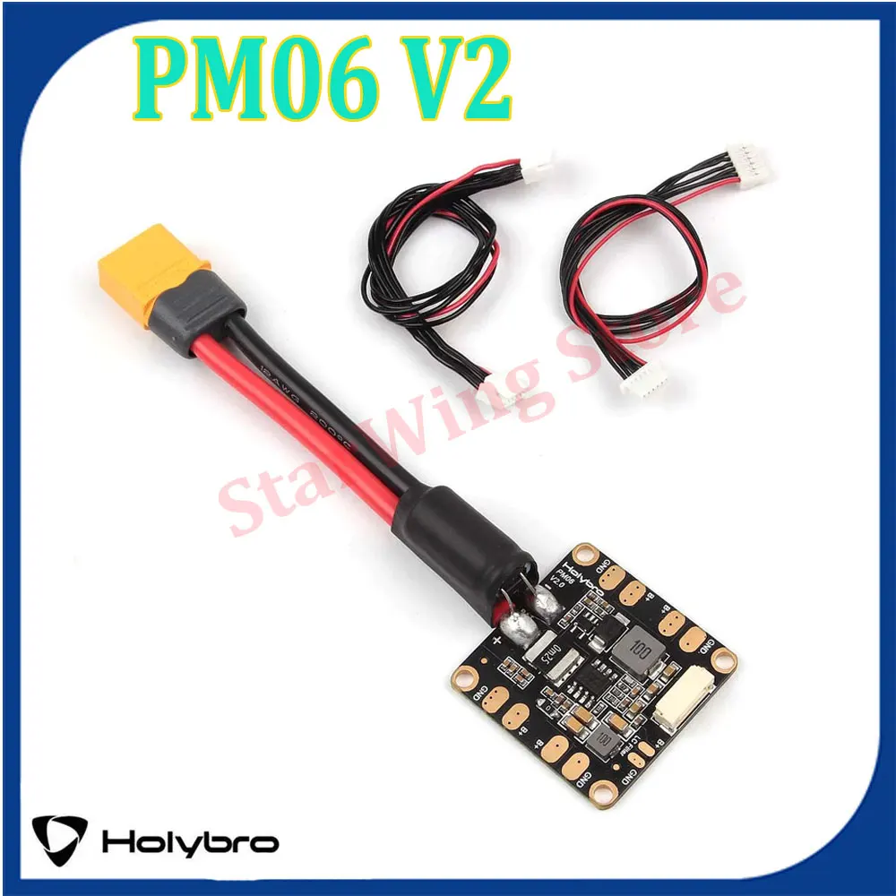 

Holybro PM06 V2 14S модуль питания 2S-14S входное напряжение 60A Номинальный ток для Pixhawk 4 Pixhawk 4 Mini Durandal Pix32 RC FPV Дрон