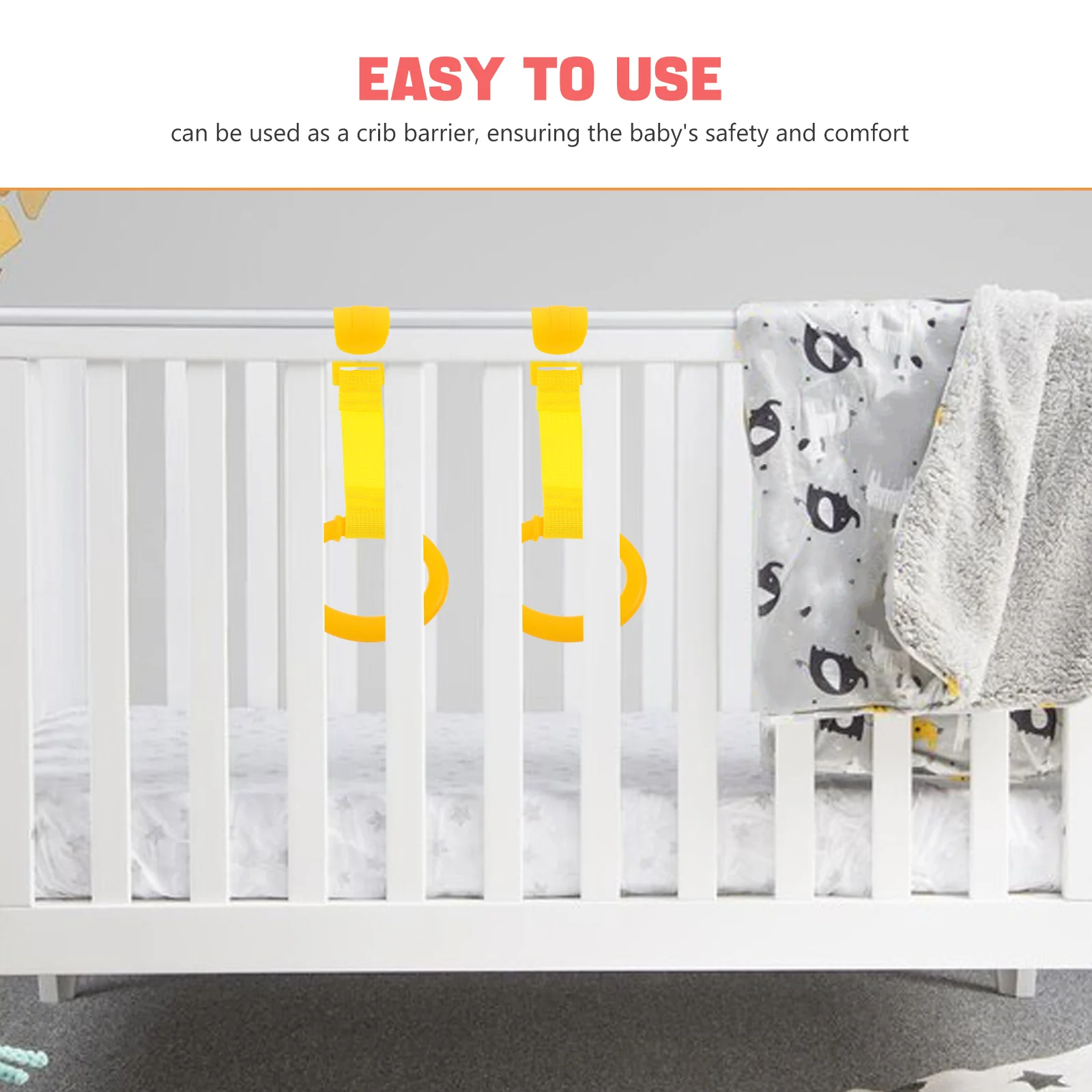 2Pcs Baby Pull Up Ringe Krippe Assistent Ringe Kleinkind Gehen Sicherheit Übung Stehen Infant Stehend Ausbildung Baby Aufhänger