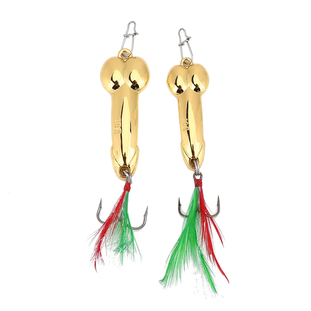 2PCS Fishing Vibration Lures Vibration Metal Fishing Bait Set Hard Fishing Lures Kit with Hook Accessory