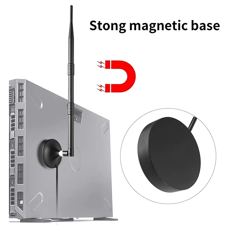 Helium Hotspot Miner Innen antenne 8dbi 39cm für Rak Nebra Bobcat mit SMA-Buchse zu RP-SMA Stecker Adapter/Magnet basis