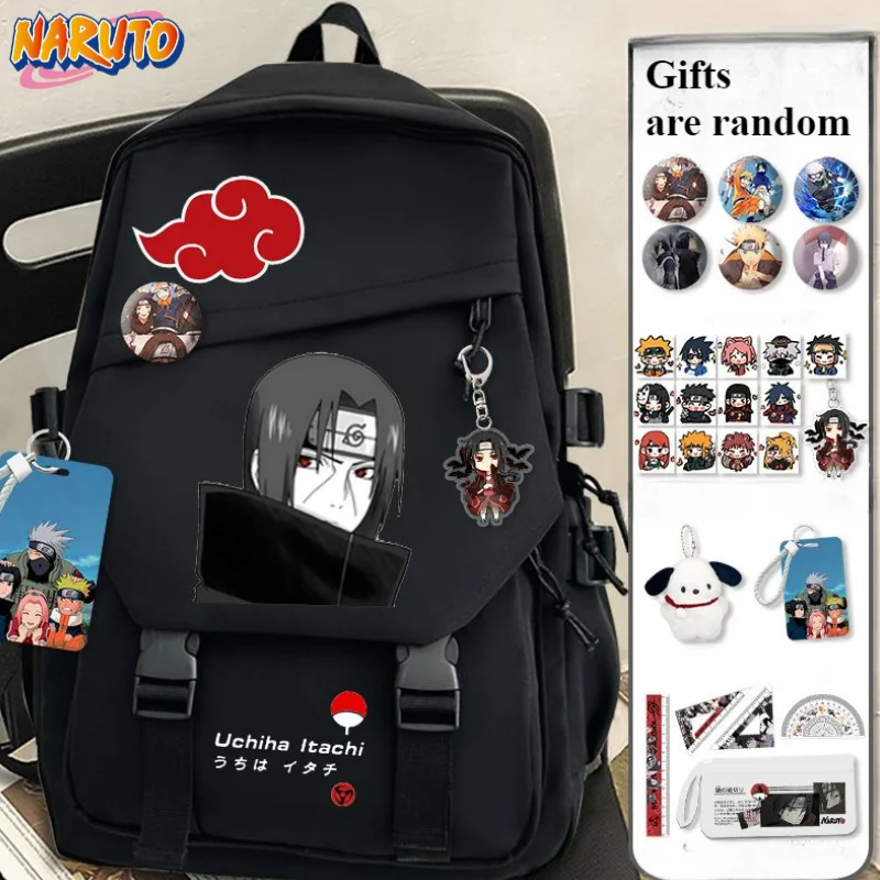

Naruto Uzumaki Naruto Hachiki Kakashi anime periphery Japanese solid colour simple and versatile student large-capacity backpack