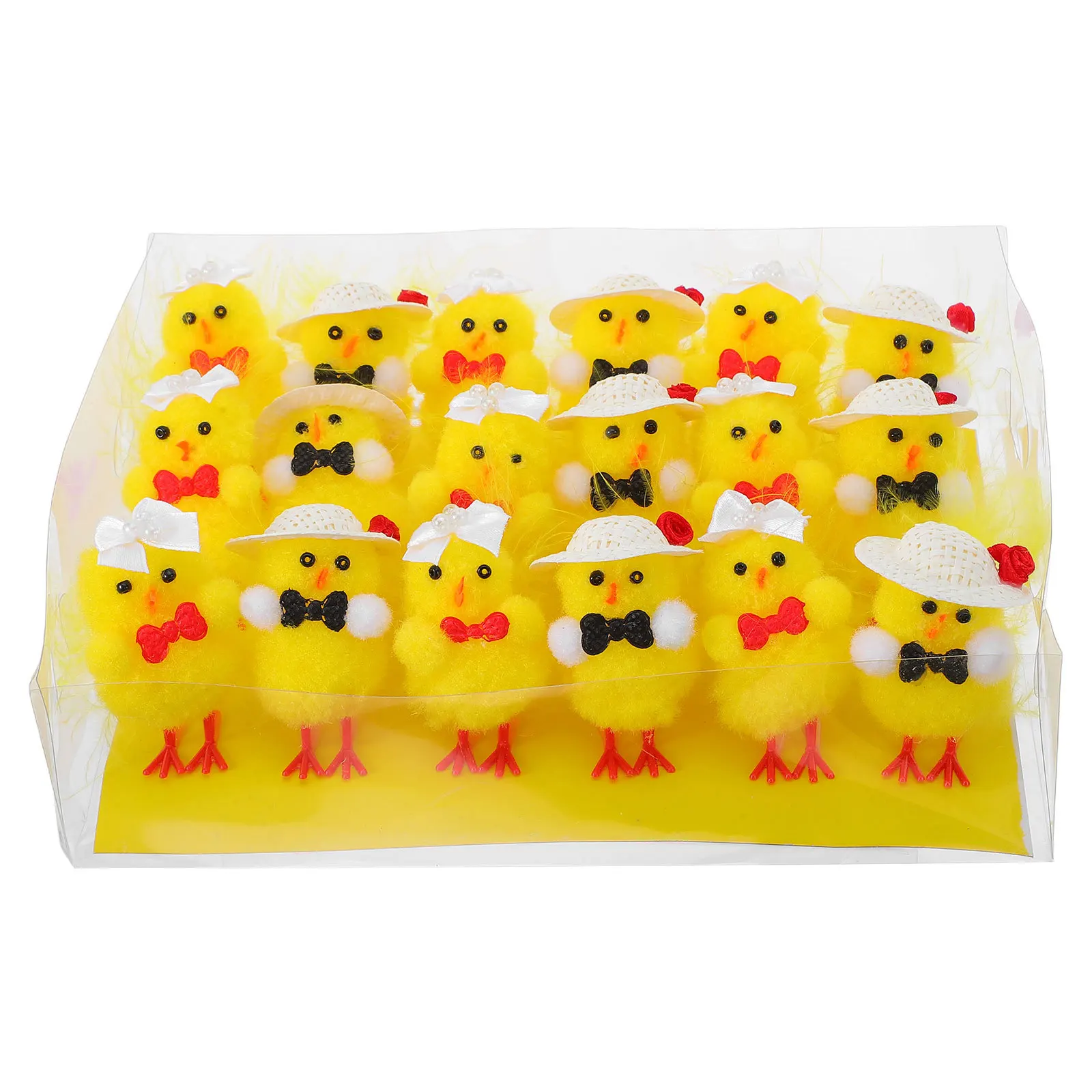 

24Pcs Mini Chick Set for Easter DIY Craft Kids Activities Soft Baby Chick Decor Farm Theme Party Favors Spring Holiday