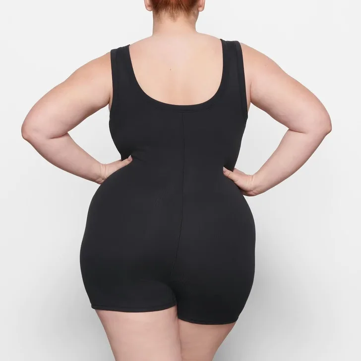 Kardaian-mono acanalado de algodón para mujer, chaleco fino con capa Base de verano, pantalones de algodón puro, pantalones ort de cintura baja, mono de fibra de bambú