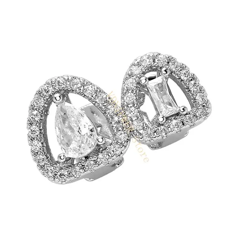 Модные полые сердечные зубы ювелирных изделий для вечеринок для вечеринок и музыкальных фестивалей ежедневно использовать одежду