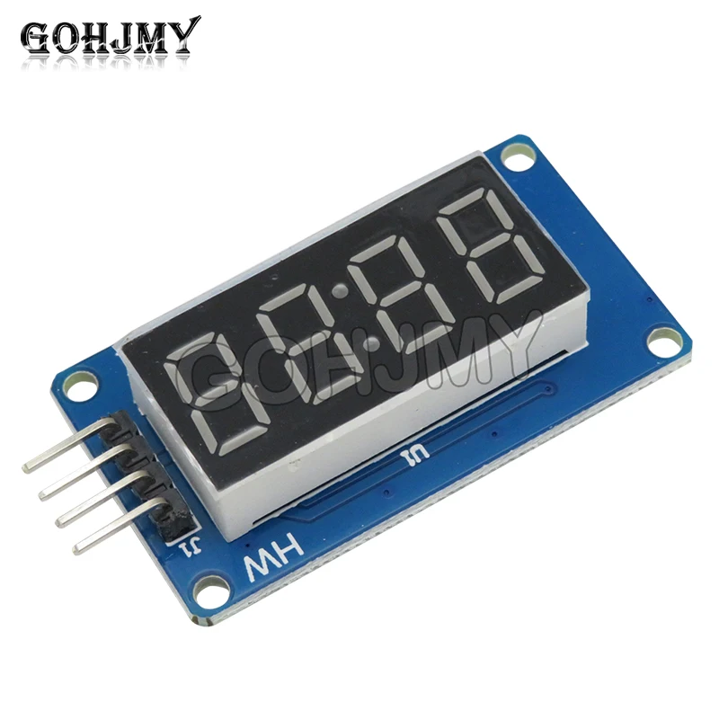 4-bit Nixie tube display module TM1637 LED brightness adjustable with time and clock accessories building block