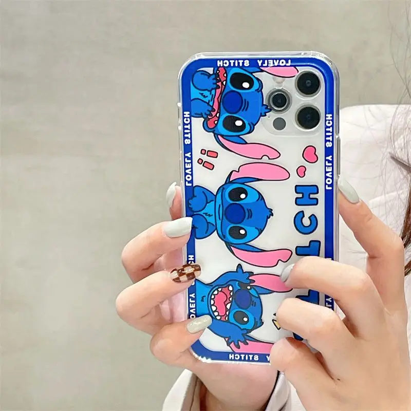 Disney Stitch Phone Case for Apple IPhone 7 8 SE2 7Plus 8Plus XS Max 11 Pro 12 Pro TPU Phone Back Cover Cute Cartoon Shell Gifts