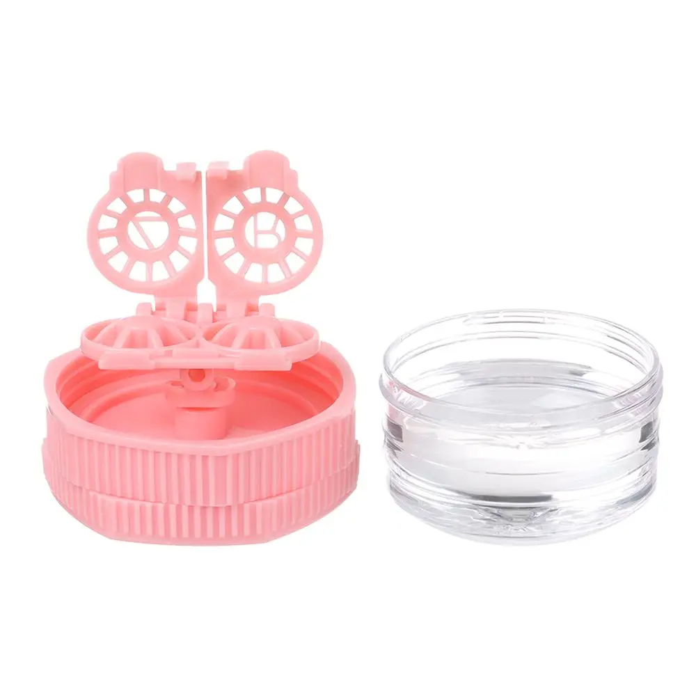 Plastic Rotatable Portable Glasses Lenses Container Contact Lens Cleaner Case Glasses Storage Holder Glasses Lenses Box