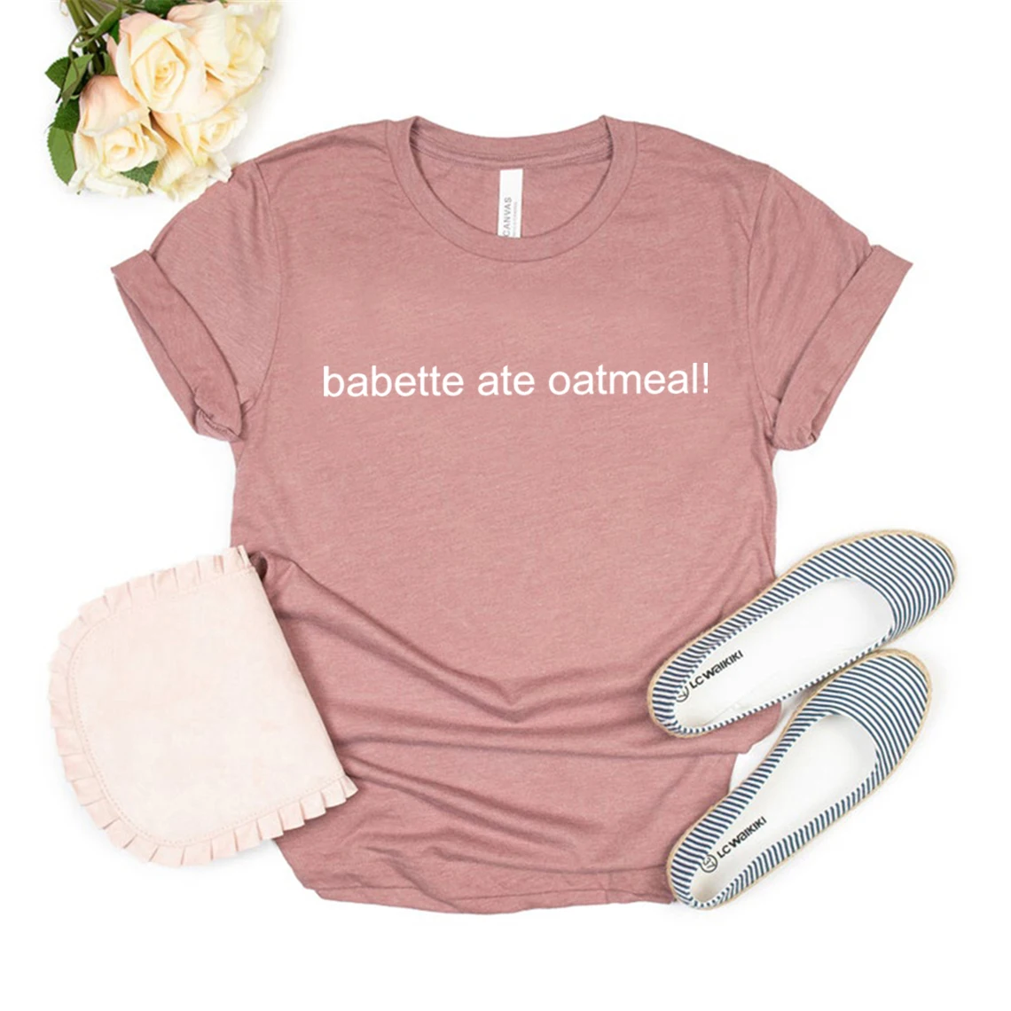 Babette Ate Oatmeal Tshirt Gilmore Girl Tv Show Shirt Women Casual Graphic T Shirts Summer Short Sleeve Tshirt Women Clothing