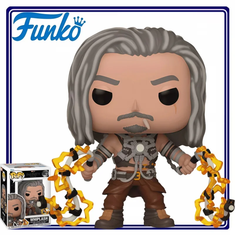 Figura Coleccionable de Vinilo Funko Pop Marvel Iron Man 2 Whiplash Ivan Vanko, Oficialmente Licenciada, para Exhibición en Escritorio, Regalo para Fans de Superhéroes